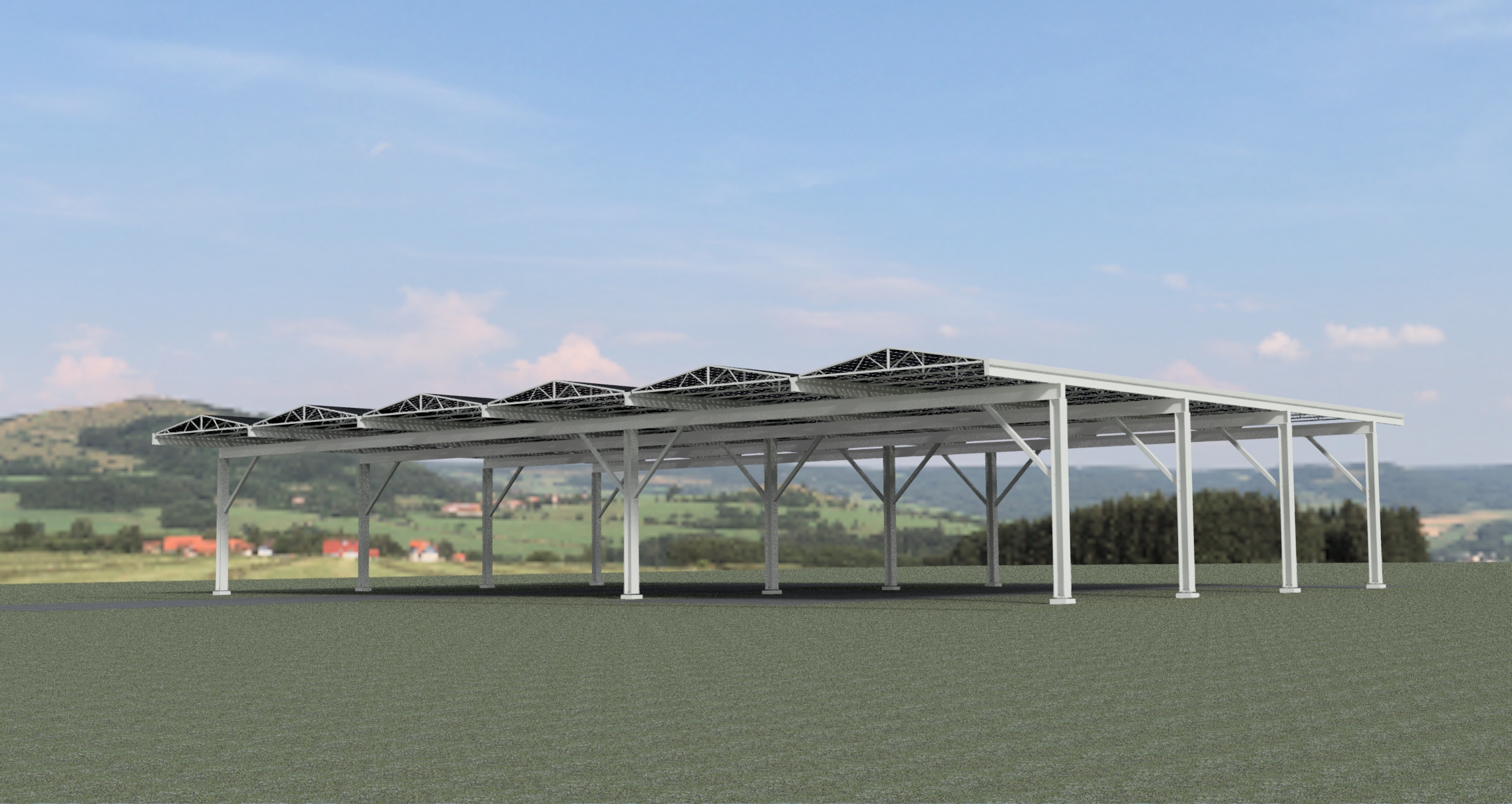 C614 - solar carport oost-west
